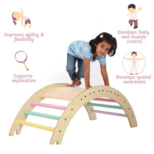Wooden Pikler Climbing Arch