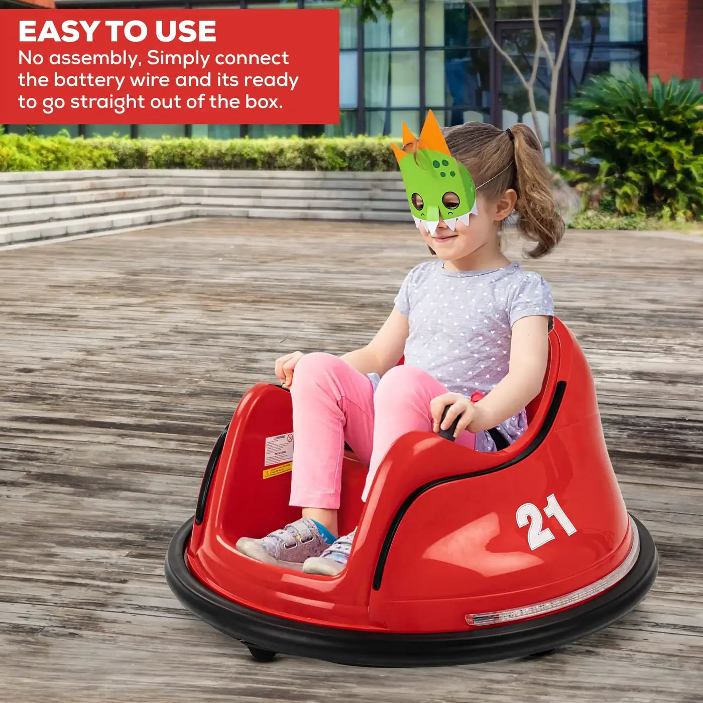 Battery Operated Bumper Car ( Red)