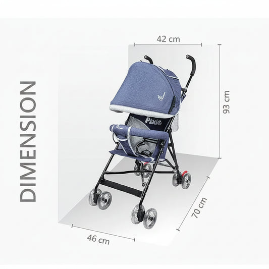 R for Rabbit Stroller with Adjustable Canopy