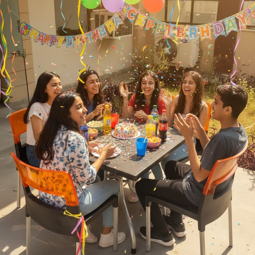 Premium Adult & Teen 4-Seater Dining Set