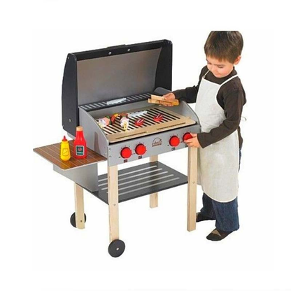 Hape - Wooden Gourmet Grill Kitchen Set is