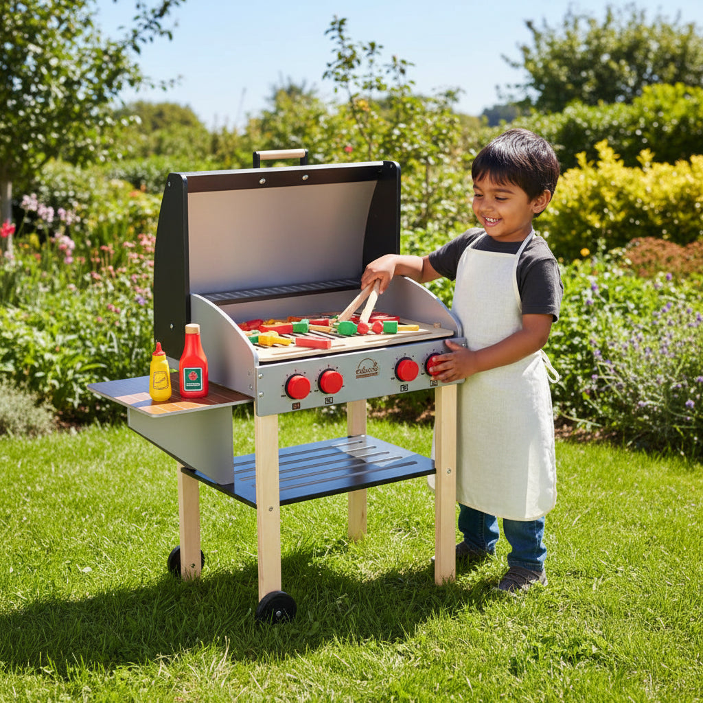 Hape - Wooden Gourmet Grill Kitchen Set