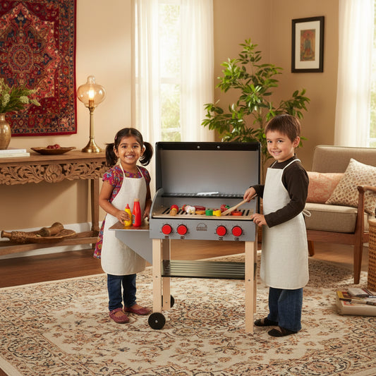 Hape - Wooden Gourmet Grill Kitchen Set