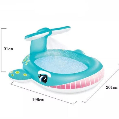 Whale Shape Spray Swimming Pool