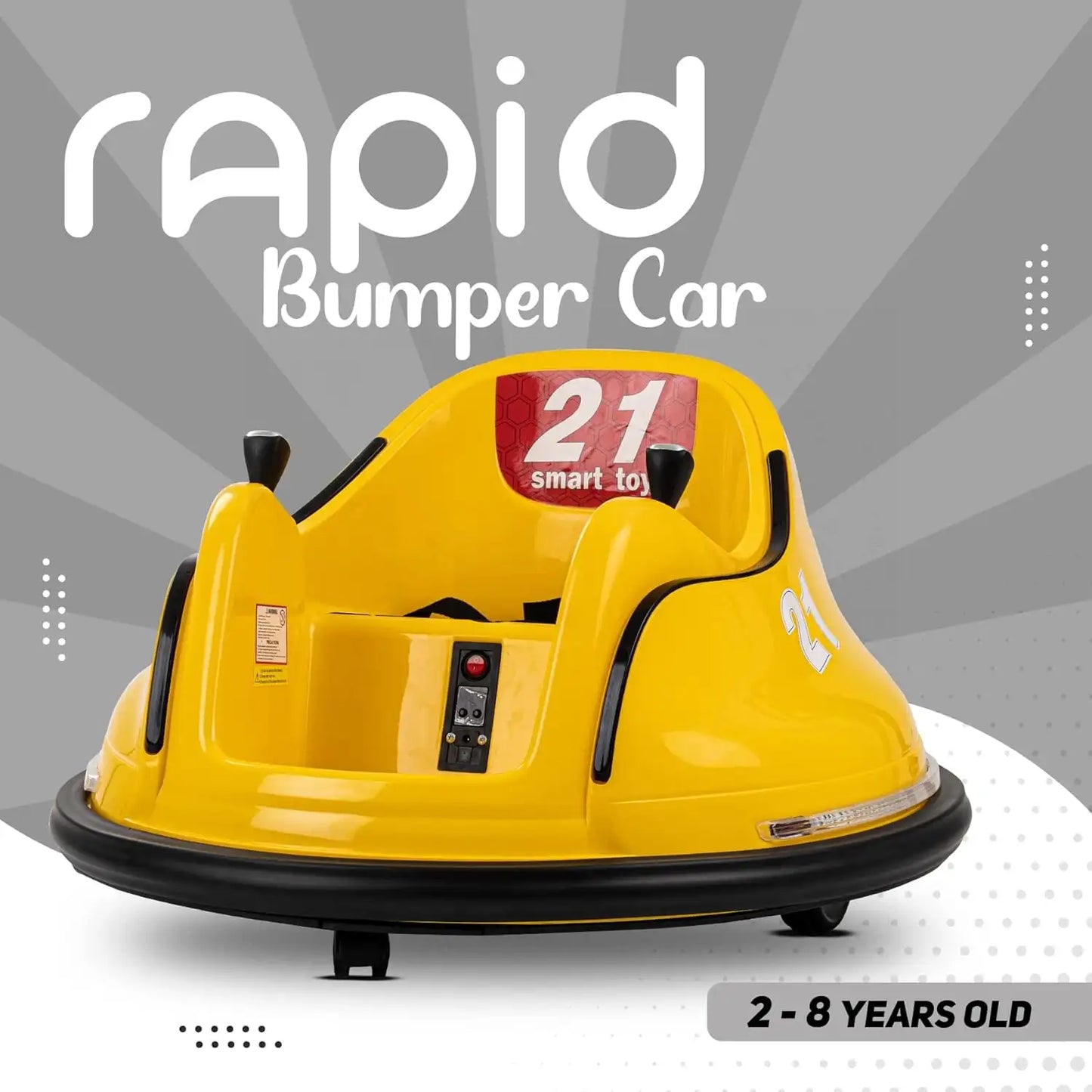 Battery Operated Bumper Car ( yellow)