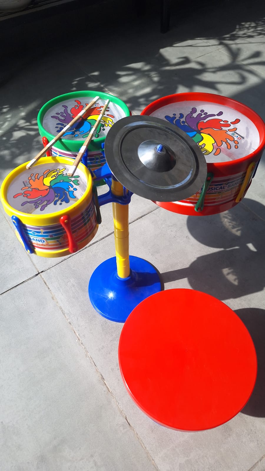 Drum Set 3 Pc,Musical Instruments Playset