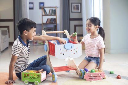 Funny Shopping Cart Trolley ( Wooden)