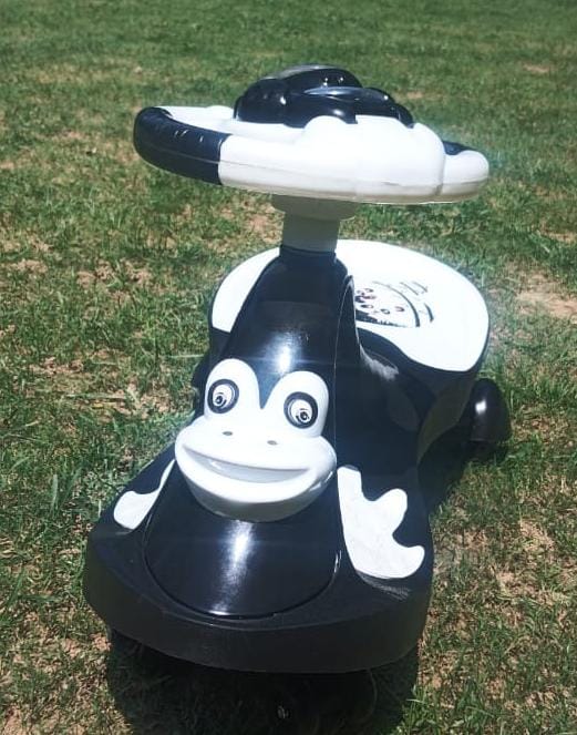 Panda Magic Car Black and White