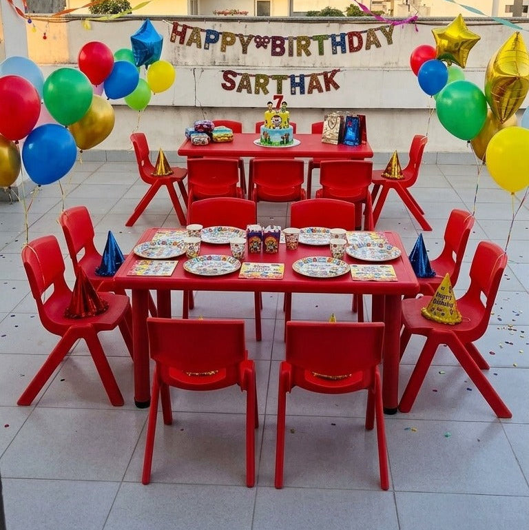 Colorful Plastic Table & Chairs Set