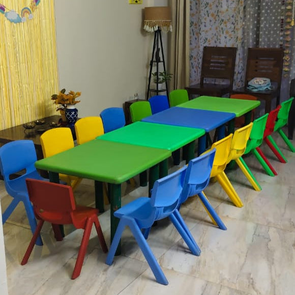Colorful Plastic Table & Chairs Set