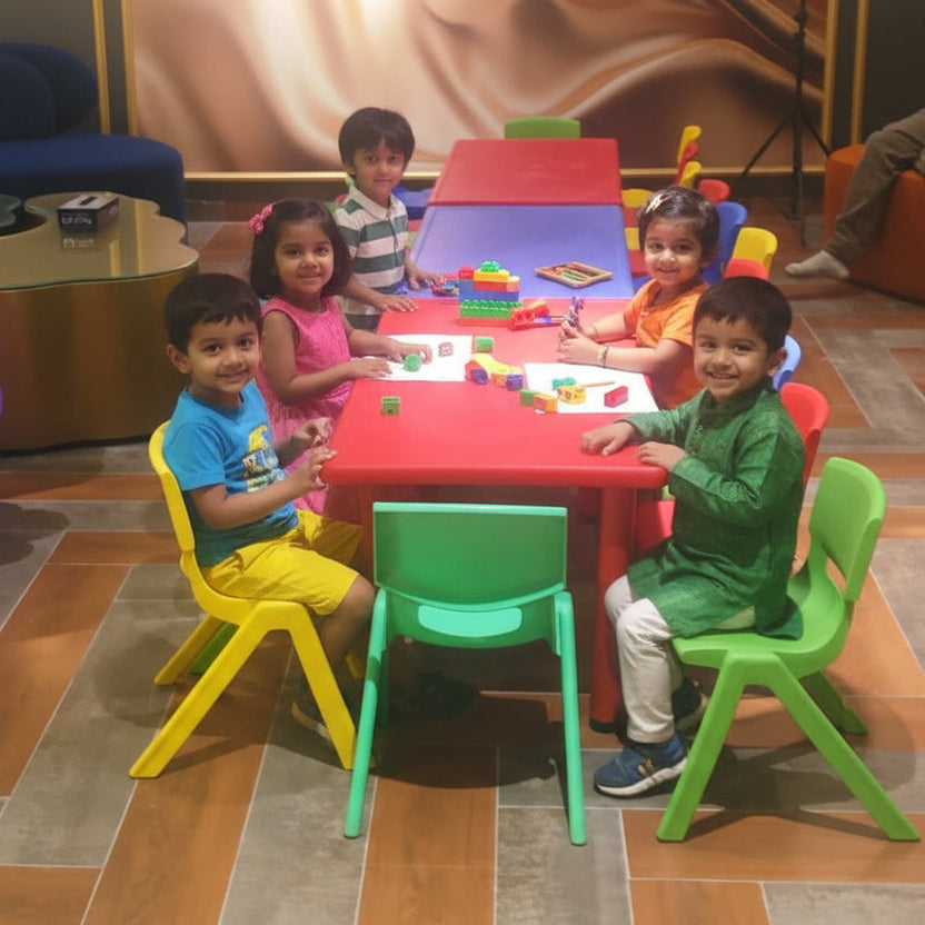 Colorful Plastic Table & Chairs Set