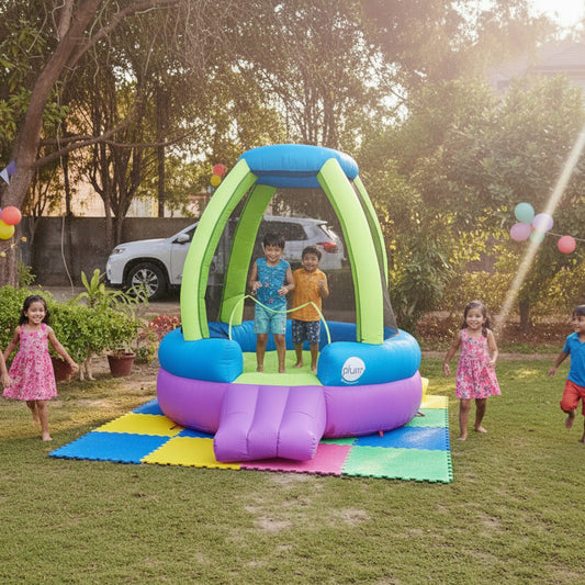 Plum Play-Zone Enclosed Bouncer