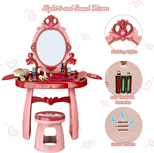Toddler Makeup Dressing Vanity Set
