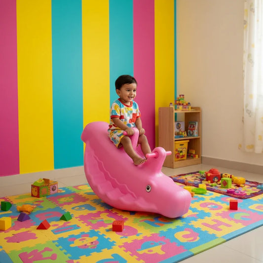 Whale Teeter TotterSee Saw (Pink)