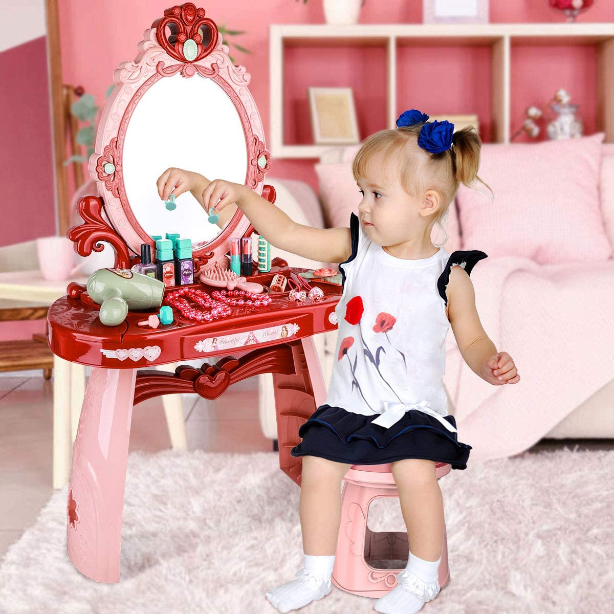 Toddler Makeup Dressing Vanity Set