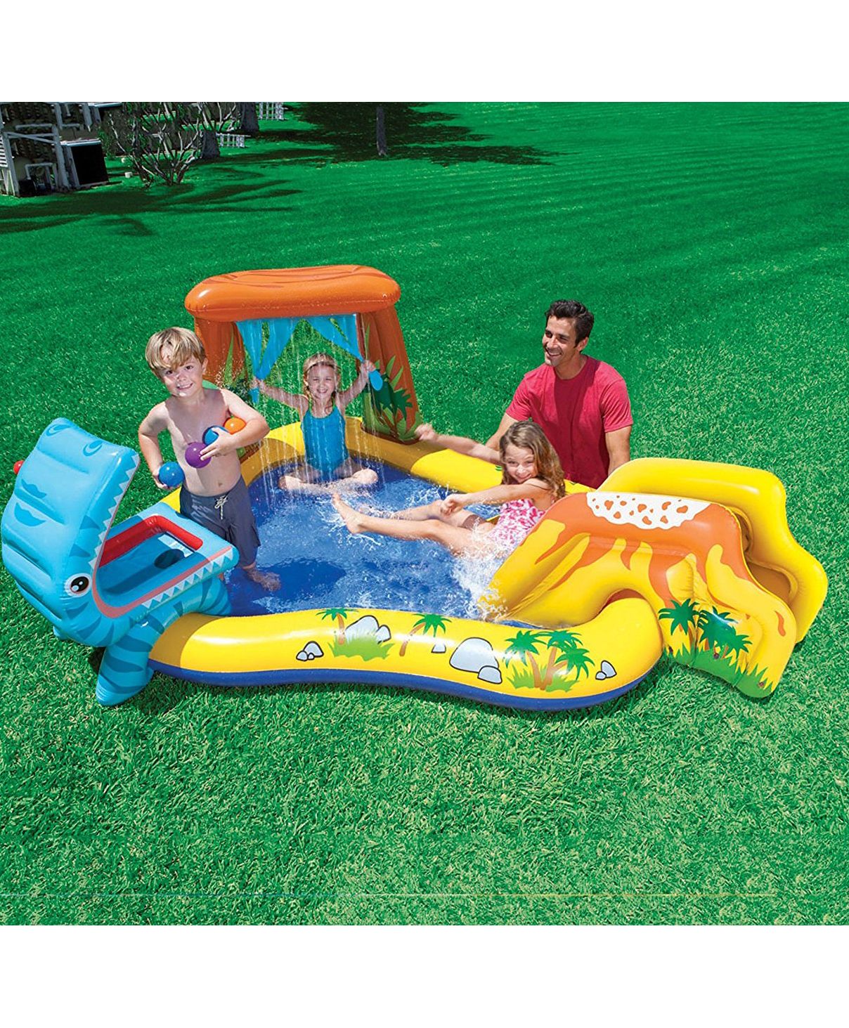 Kids Dinosaur Spray Water with Swimming Pool