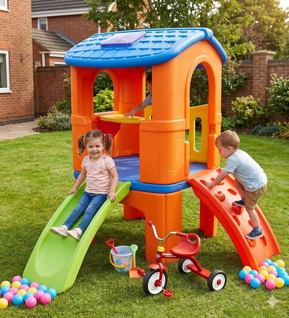 4 in 1 Playhouse with Slide